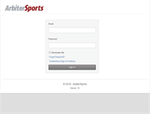 Tablet Screenshot of cvboa.arbitersports.com