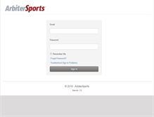 Tablet Screenshot of chsfa.arbitersports.com