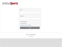 Tablet Screenshot of gaoa.arbitersports.com