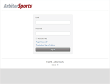 Tablet Screenshot of glra.arbitersports.com