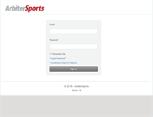 Tablet Screenshot of nfhs.arbitersports.com