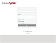 Tablet Screenshot of gpboa.arbitersports.com