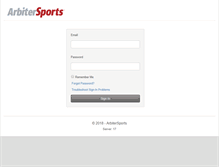 Tablet Screenshot of ndhsaa.arbitersports.com